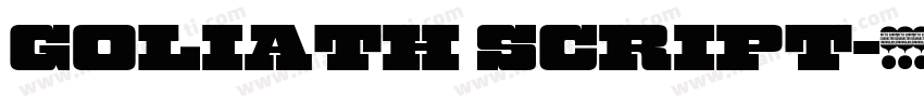 Goliath Script字体转换